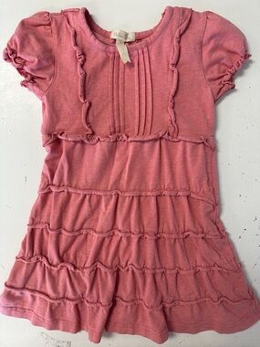 Matilda Jane Frozen Souffle Tiered Dress Happy & Free  4 coral